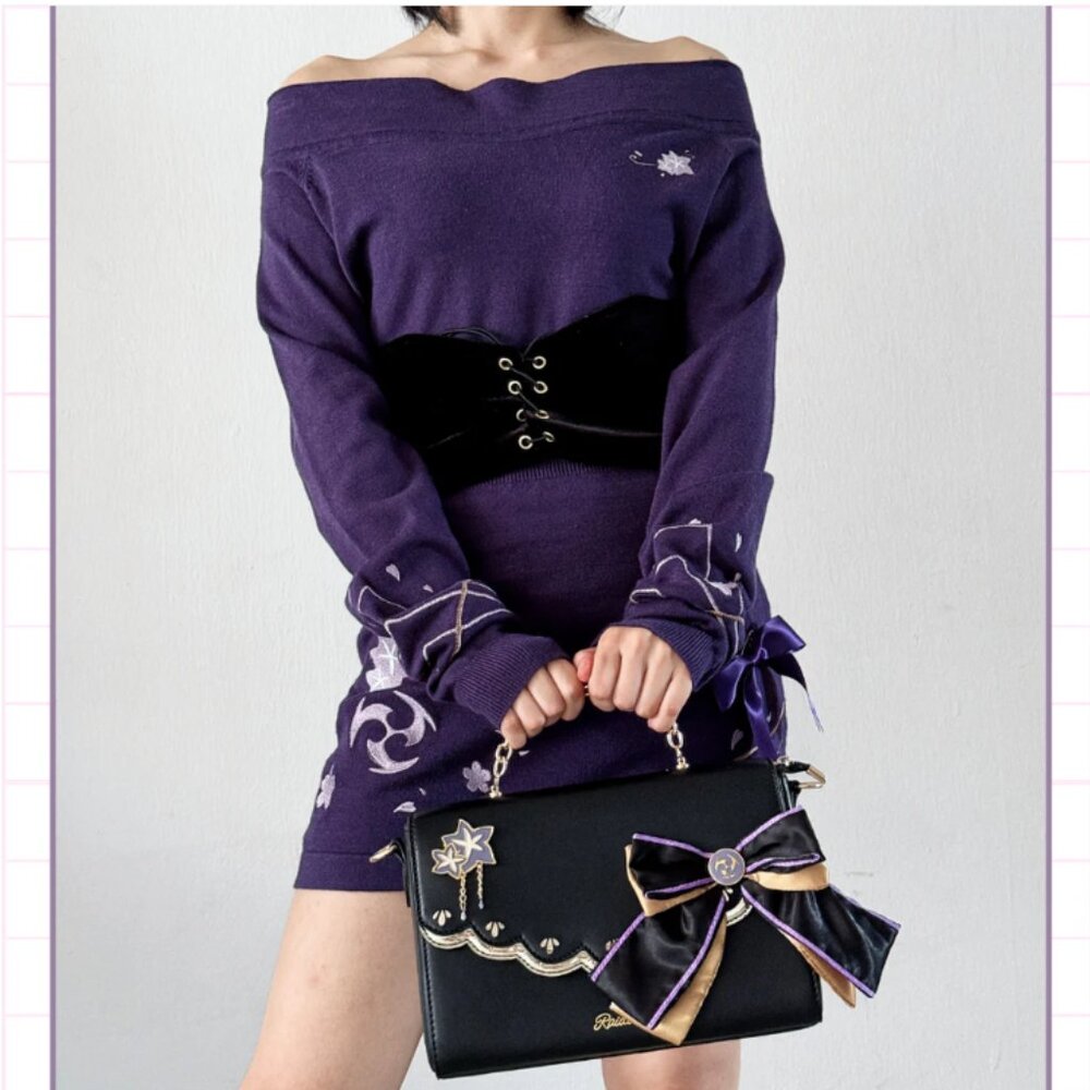 Genshin Impact Raiden Shogun Knit Dress - Size M
